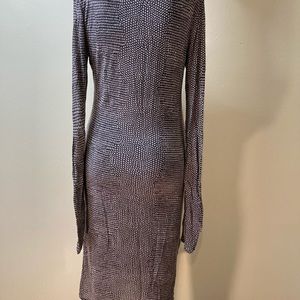 Brown stretch dress